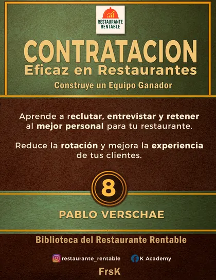 Portada de Contratación Eficaz en Restaurantes