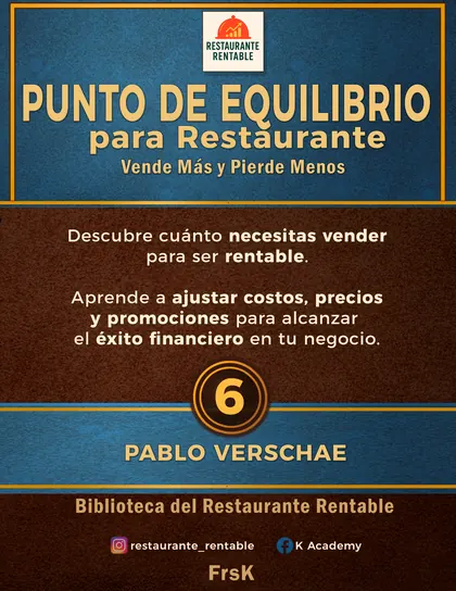 Portada de Punto de Equilibrio para Restaurantes
